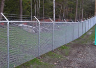 Zilver Diamond Hole Pvc Coated Chain Link Fence Gegalvaniseerd